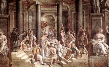 Rafael Painting - El bautismo de Constantino, maestro renacentista Rafael